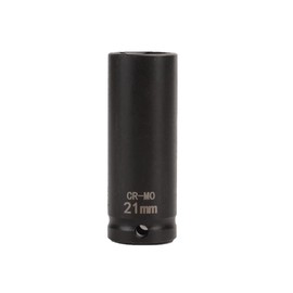 FLZOSPER 1/2 Inch Drive x 21 mm Deep 6-Point Impact Socket，42 CR-MO