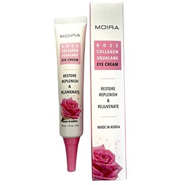 Crema de ojos con colágeno rosa y escualano