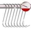 MUFEDAT 20Pcs 5.1inch Stainless Steel Meat Hooks, SUS304, S-shaped, 13CM,