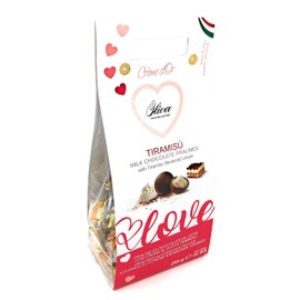 Milk Chocolate Pralines with Tiramisu Flavored Cream 8.8 oz ~ Italy
