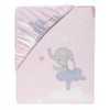 Bedtime Originals Tiny Dancer Fitted Crib Sheet - Pink, Animals,