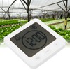 Digital Display Thermometer White Outdoor Garden Waterproof Temperature Meter with