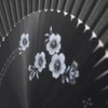 High Quality Silk Fan, Black, Bamboo, Silk (5848: Cherry Blossom)