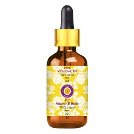 Deve Herbes Pure Vitamin E Oil with Glass Dropper 15ml (0.50 oz)