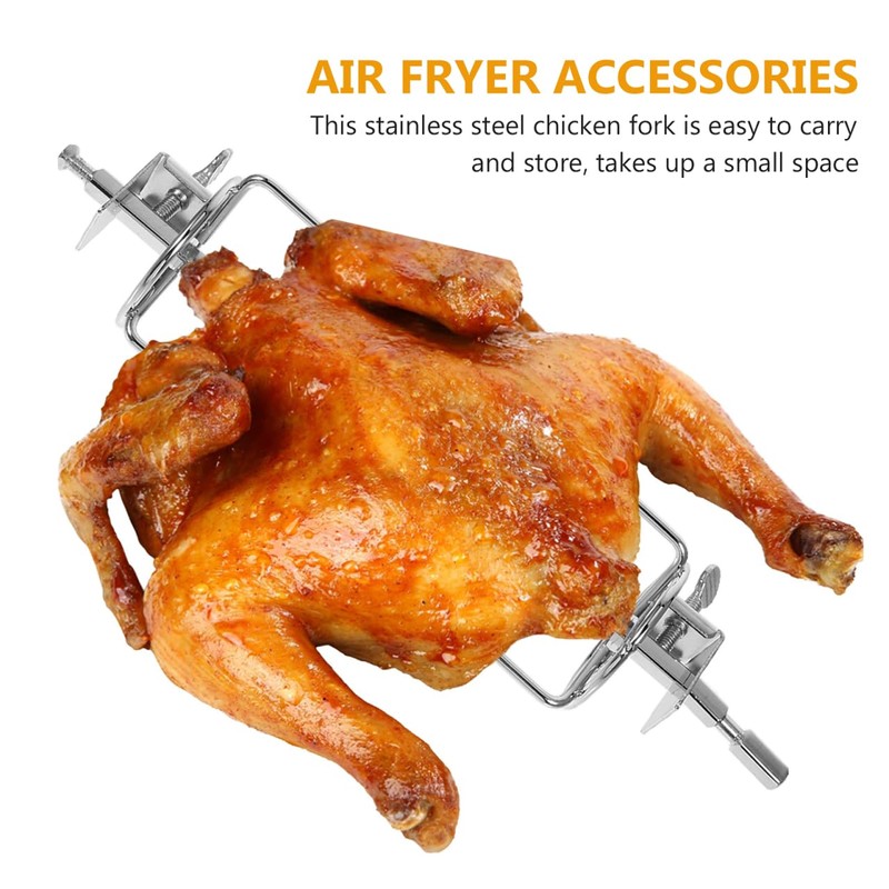 HANABASS 1 Set 3 Pronged Stainless Steel Rotisserie Forks Turkey