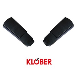 Klober Dry Verge Black Left Hand Units - Plastic Roof Line End Cap for Gable/Apex