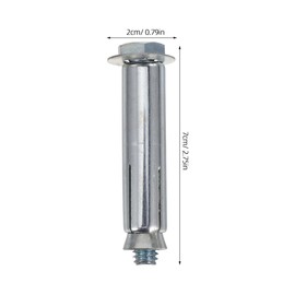 ULTECHNOVO 10 Pcs Floor Locking Bolts Anchor Screws Security Bolts for Parking Expansion Walls Home Accessories Steel Carbon Silver