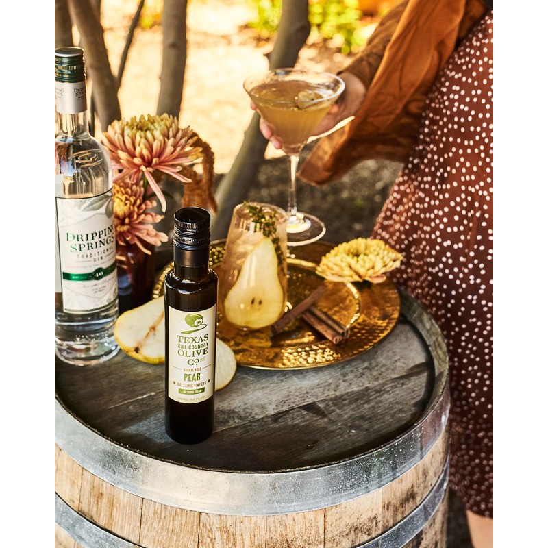 Pear Balsamic Vinegar - Gourmet Barrel Aged Infused Balsamic Vinegar