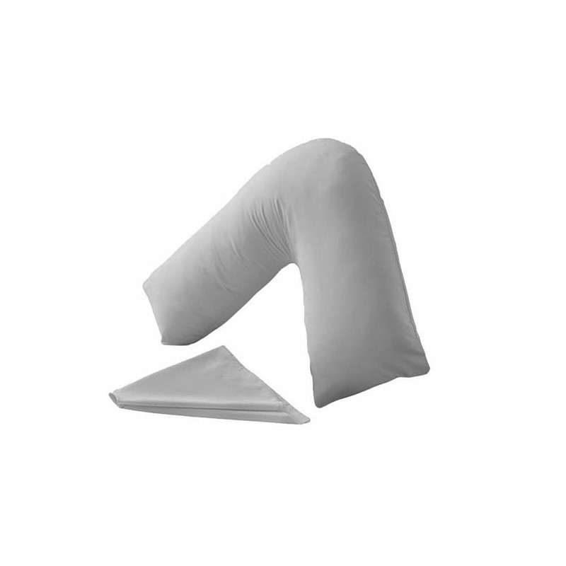 MH Traders V Pillows Firm Support Grey Orthopedic Support Pillow
