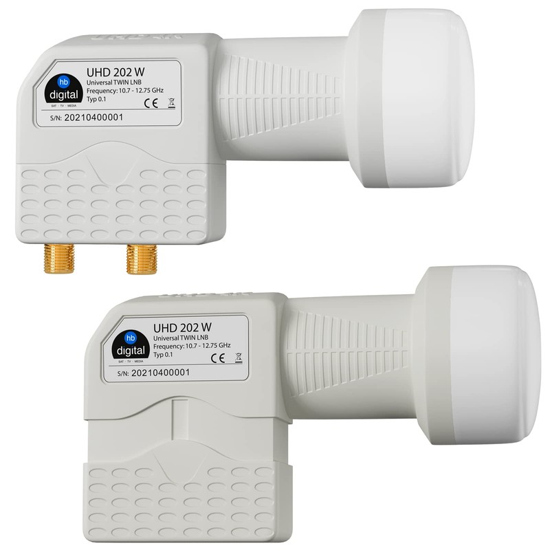 HB-DIGITAL 4x Twin LNB LNC 2 Subscribers Direct (Four Pieces)