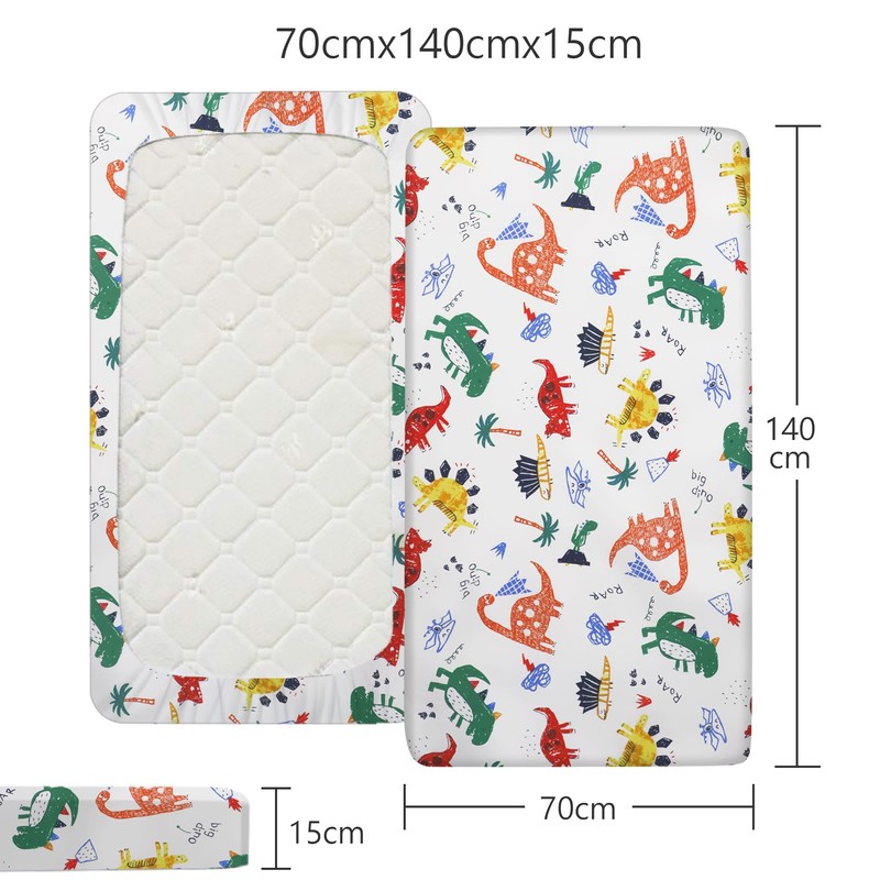 Baby Fitted Sheet for Cot Bed 140 x 70 cm