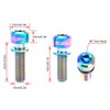 Hosioe 4PCS Caliper Adapter for M6x18/20mm Titanium Ti Bolt MTB