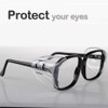 6 Pairs Eye Glasses Side Shields, Flexible Slip on Side