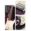 AKLOT Stryde Electric Guitar with Coil-Split: Roasted Maple Neck, Flame