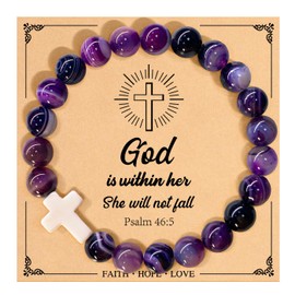 Laatuva Christian Gifts for Women, Religiou Inspirational Birthday Gifts for Friends/Sister/Mom/Grandma, Faith Jewelry for Women