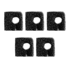 Aquarium Filter Accessories 5 Pieces Bio-sponges for WP-607H Hang on Back Filter Black