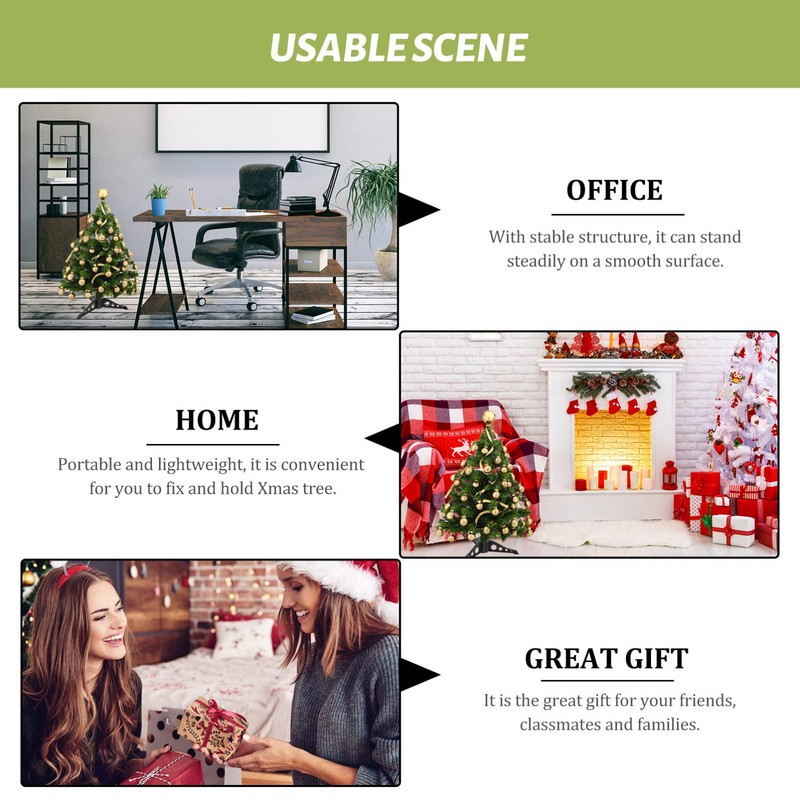 Healifty Adjustable Base 6Pcs Xmas Tree Bases Stand Christmas Tree