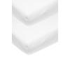 Meyco Baby Uni Molton Stretch Fitted Sheets Pack of 2