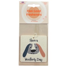 Unique Dog Design Air Freshener - Car and Home - Feel Good Message - Novelty Birthday Gift for Him/Her - Made in UK (1)
