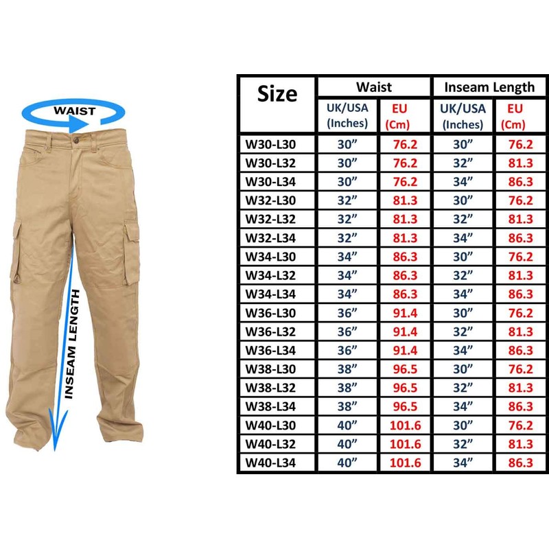 newfacelook newfacelook Men's Work Multi Pockets Cargo Combat Man Pants,
