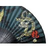 Silk Folding Fan 504-740 Phoenix Dragon