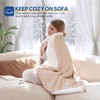 Sealy Electric Blanket Throw Size 50"*60",Super Cozy Flannel to Sherpa