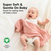 Organic Burp Cloths Baby Girl, Boy - 6-Pack Large Baby