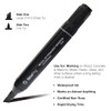 SitePro Dual-Tip Permanent Pro Marker, Black (12-Pack)