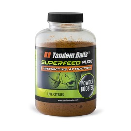 Tandem Baits SuperFeed Pure Powder Attractant Booster Carp Fishing Boilie Lures Baits Powder Bait Fishing Bait Additive Powder Big Fish Fishing Carp & Fishing Accessories Live Citrus 250 g