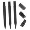 TOVINANNA 8pcs Ground Cone Plastic Lamp Stakes Solar Torch Light