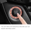 SHMZK SHMZK Car Bling Crystal Rhinestone Engine Start Ring Decals,