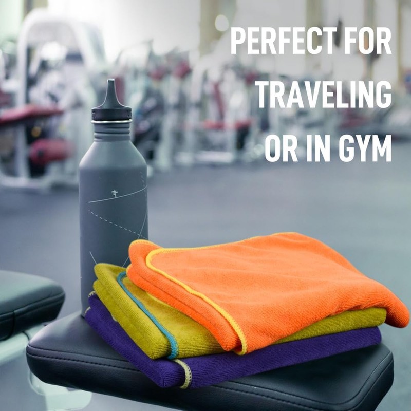 Sinland Multi-Purpose Microfiber Fast Drying Travel Gym Towels 3-Pack 16