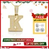 [Buy One Get Free Necklace] Delzzad Hip Hop Large Letter