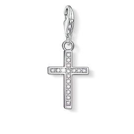 Thomas Sabo Women Charm Pendant Cross Charm Club 925 Sterling Silver 0049-051-14