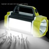 Solar Flashlight Front Side Lighting 6 Gear Super Bright USB