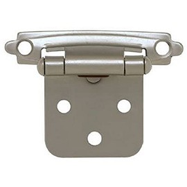BRAINERD H0103AV-SN-O2 Self-Closing Overlay Hinge, Matte Nickel