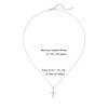 TIZU Women's Cross Necklace, CZ Cross Pendant Necklace Made of