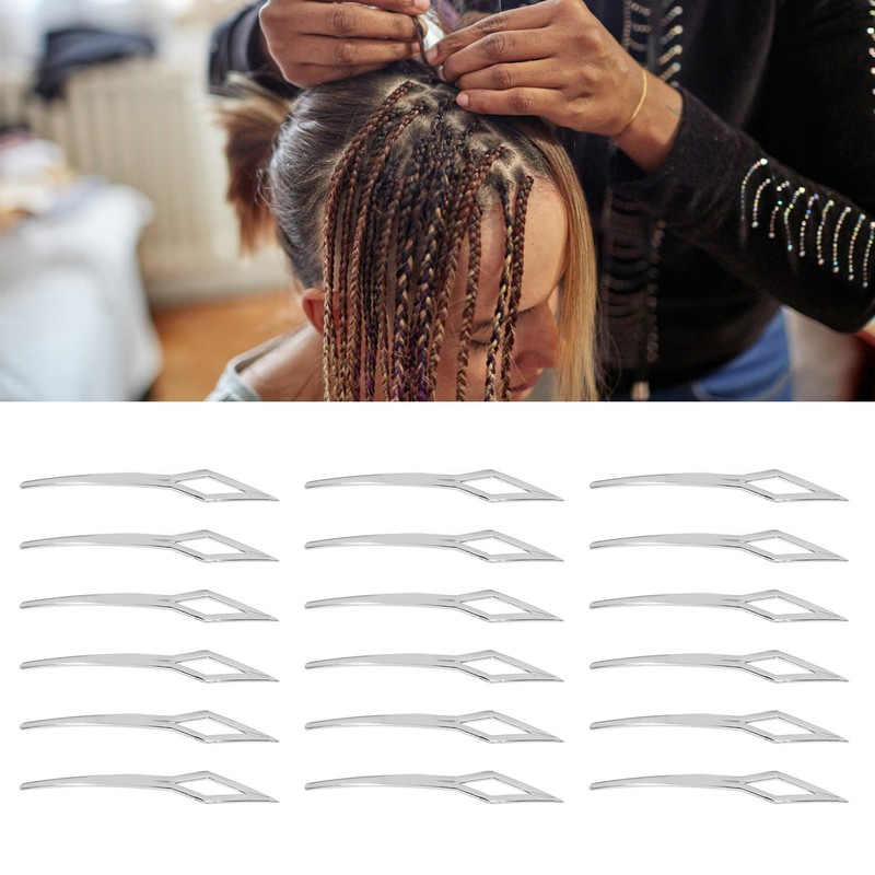 18pcs Rhombic Dreadlocks Interlocking Tool Alloy Dreadlocks Tightening Tool Accessories