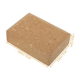 LIFKOME 1pc Small Square Wedge Sanding Block DIY Sanding Tool for Leather Crafts Portable Handcrafted Polishing Aid for Leather Projects Efficient Sandpaper Retaining Block