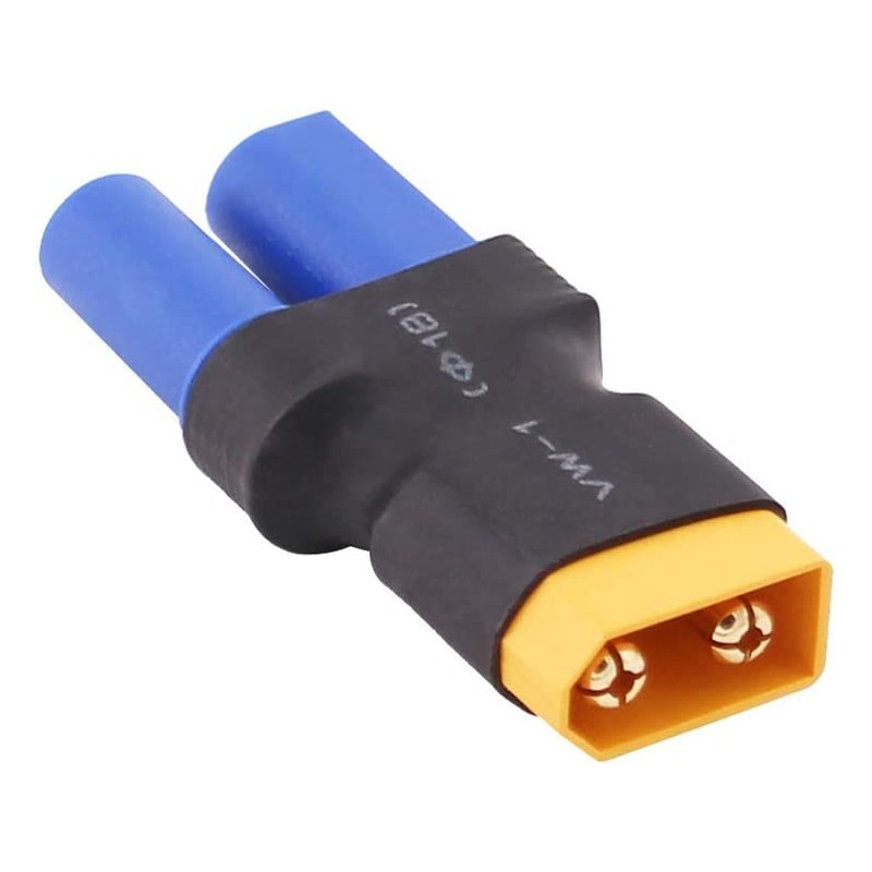 Boladge 4pcs XT60 Plug Male Connector to EC5 Plug Female