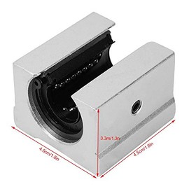 SBR16UU Bearing Block, 4 Pieces, 16 mm Linear Ball Bearings, Slide Block, SBR16UU Linear Technology Ball Bearings