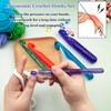 Hobekoee 12mm Large Crochet Hook for Chunky Yarn,Ergonomic Crochet Needles