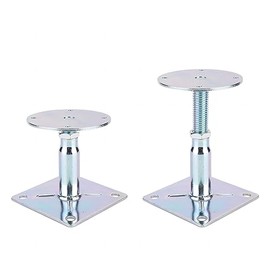 YXGJDP 2 Pack Adjustable Floor Jack, 3.5 to 6 Inch, Mini Screw Jack, RV Step Stabilizer, House Leveling