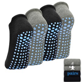 ELUTONG Pilates Ballet Barre Yoga Socks 1-4 Pack Non Skid Slip Sticky Grippers Socks for Women
