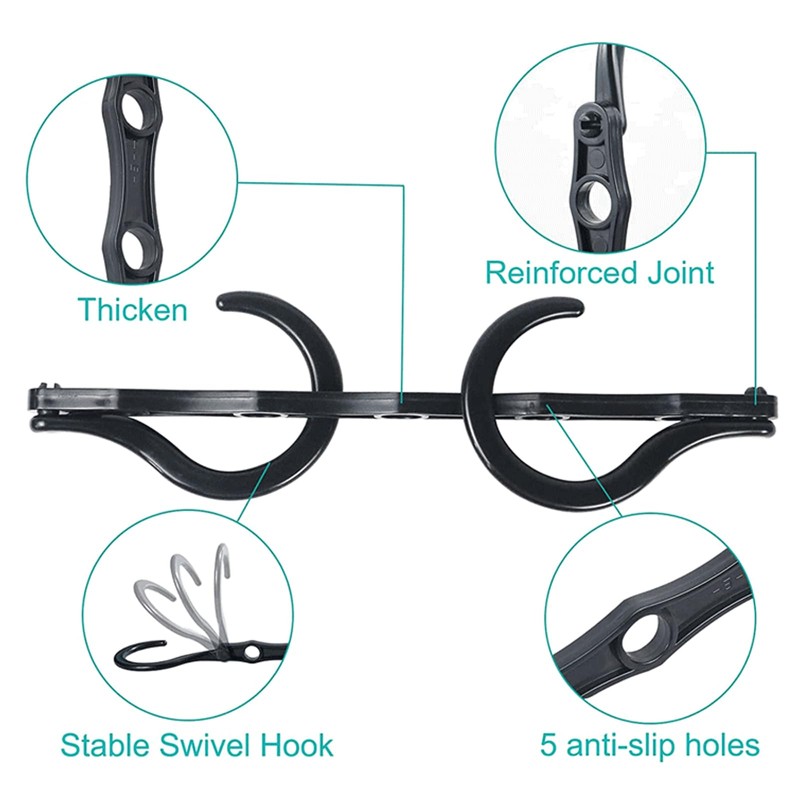 BDSHUNBF 2 Pack Clothes Drawer Organisers, with Hanger Hook, 7
