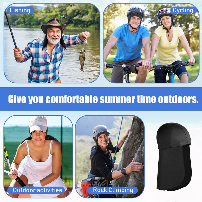 Syhood 9 Pcs Helmet Liner with Neck Mask UV Protection