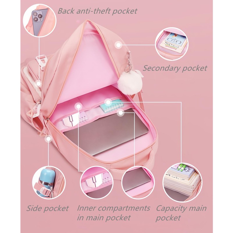 Girls Backpacks for School Children, School Bags Causal Daypacks for
