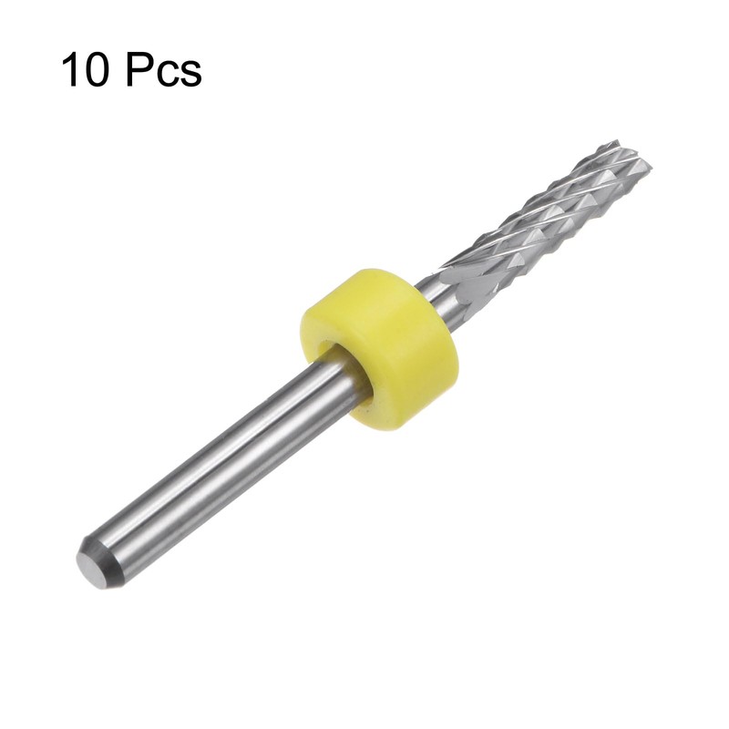 sourcing map 10pcs End Mill Bits 3mm Solid Carbide CNC