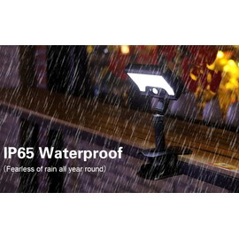 Ultra-Bright Clip-On Solar Motion Lights – 92 LEDs 600LM 6000K Waterproof for Fence, Deck, Camping