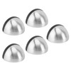 5 Sets Door Stopper Stainless Steel Rubber Door Stop Holder